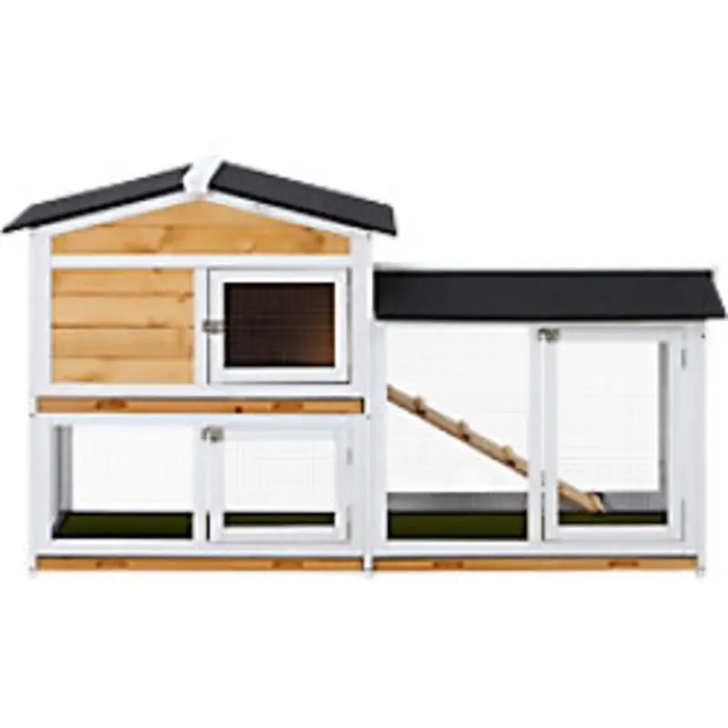 Pawhut Rabbit Hutch D51-131