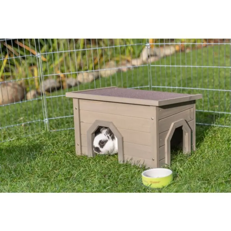 Trixie Natura Animal House - 50X30x37cm Grey/Green Small