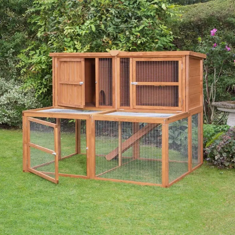 New Home & Roost Kendal Rabbit & Guinea Pig Hutch/Run Combo Ken5 5Ft