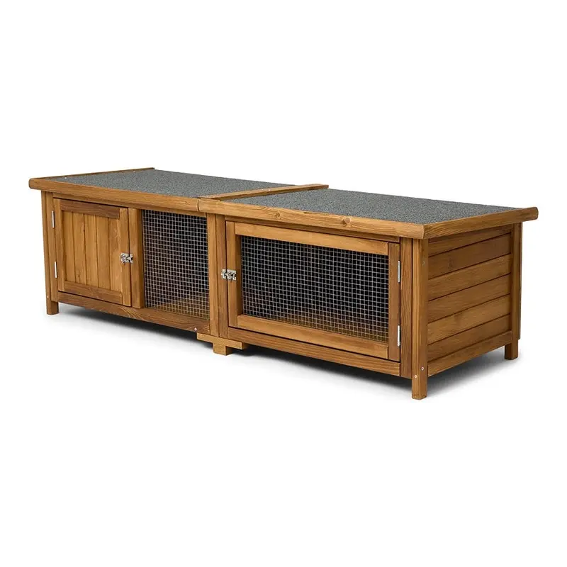 Pets At Home 1 Storey Wooden Guinea Pig Hutch 5Ft Natural