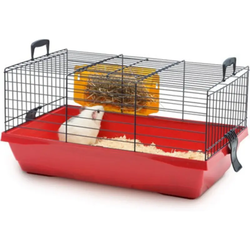 B&Q Savic Titus 1 Guinea Pig Cage Dwarf Rabbits Red