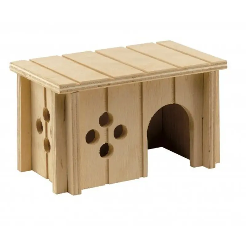 Ferplast Wooden House - Rodents - 14.5X9.5x8.5cm