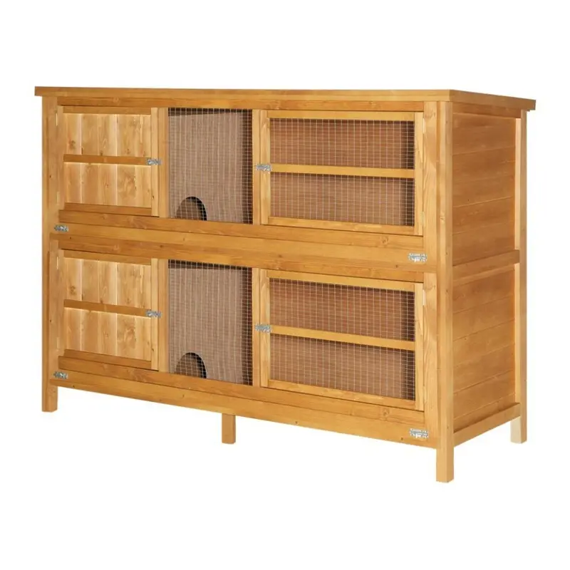 Home & Roost Chartwell 2 Tier Guinea Pig Hutch For Keeping Your Pets Separate 6Ft