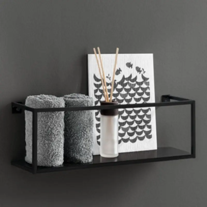 Rb Uk Shelf Depot Steel Tube Shelf Bathroom Storage Caddy (L)600Mm (D)80Mm (H)120Mm