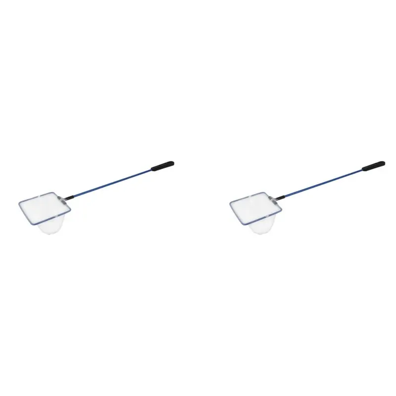 Tlily Black/Blue 2X Metal Frame Aquarium Goldfish Fish Landing Net 4X3x2.8inches