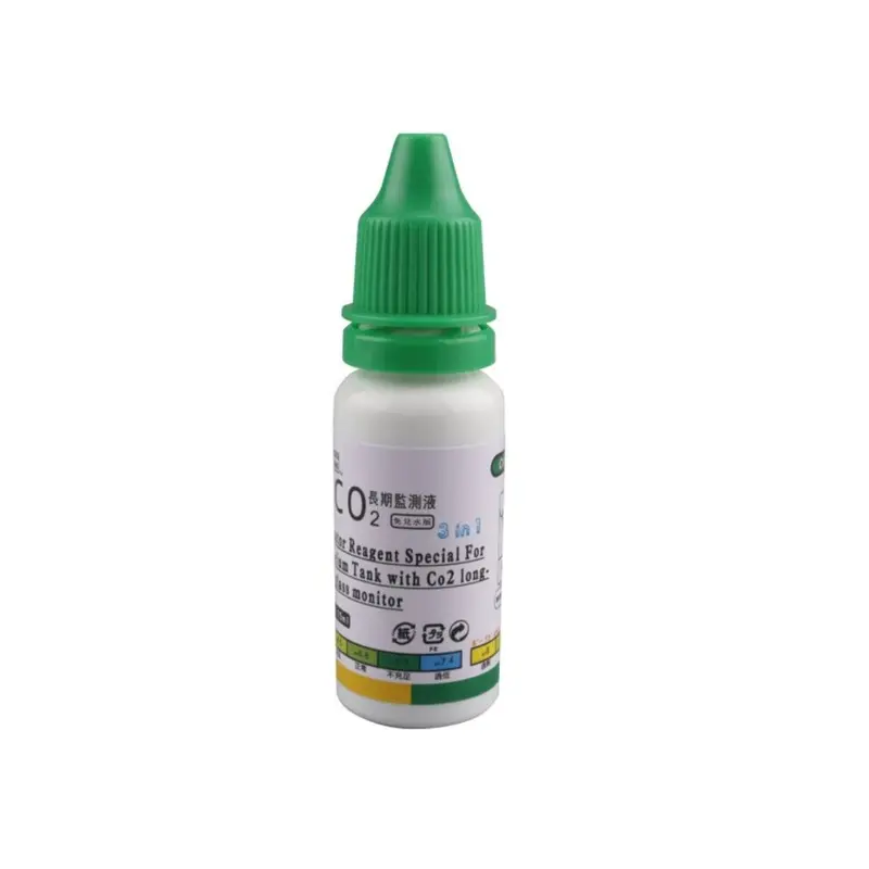 R58e Aquarium Co2 Indicator Solution Monitor Fluid Glass Carbon Dioxide Checker 15Ml
