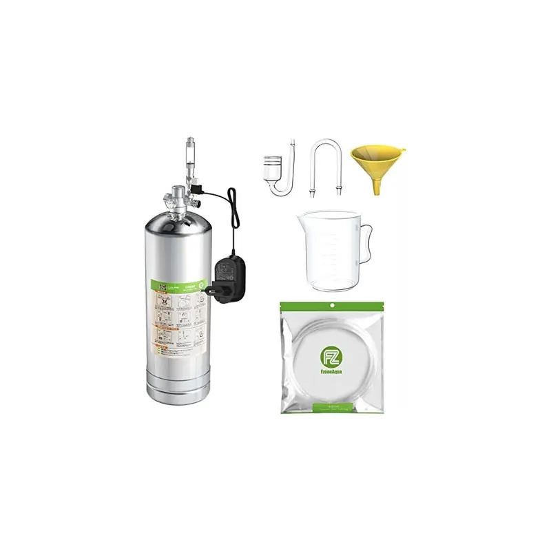 Fzone Aquarium Co2 Generator System Carbon Dioxide Reactor Kit Diy Co2 Kit 2.5L