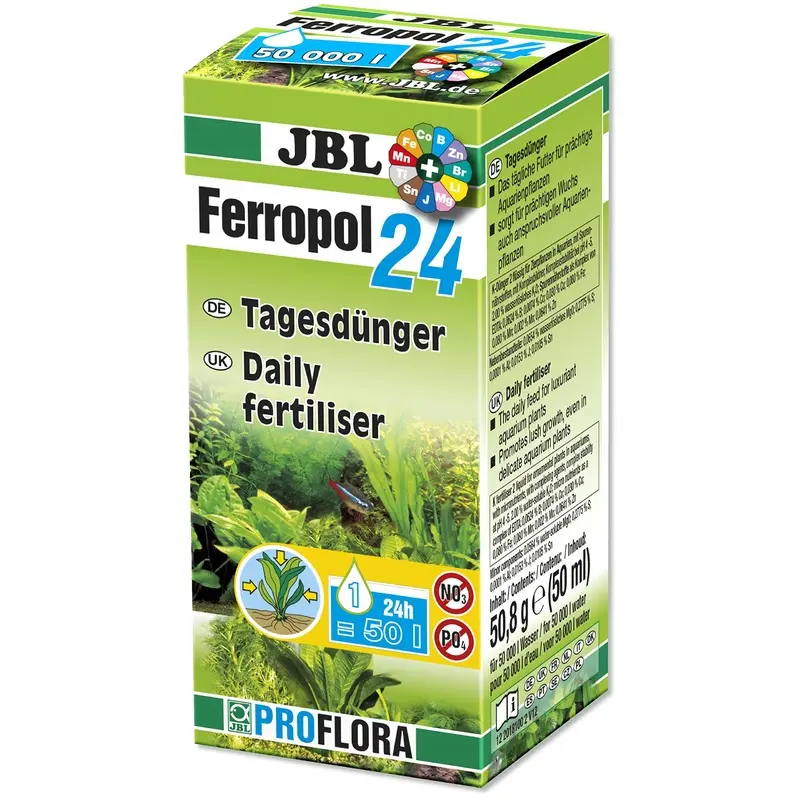 JBL Ferropol 24 50 ml, Daily plant fertiliser for freshwater aquariums