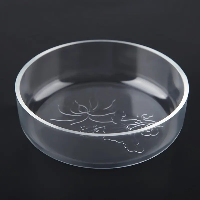 Acrylic Aquarium Shrimp Feeding Dish Bowl Tray Water Food Dish Feeder Bowl Size 1