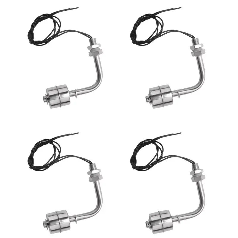Tlily 4X Liquid Water Level Stainless Steel Right Angle Floating Switch For Aquarium