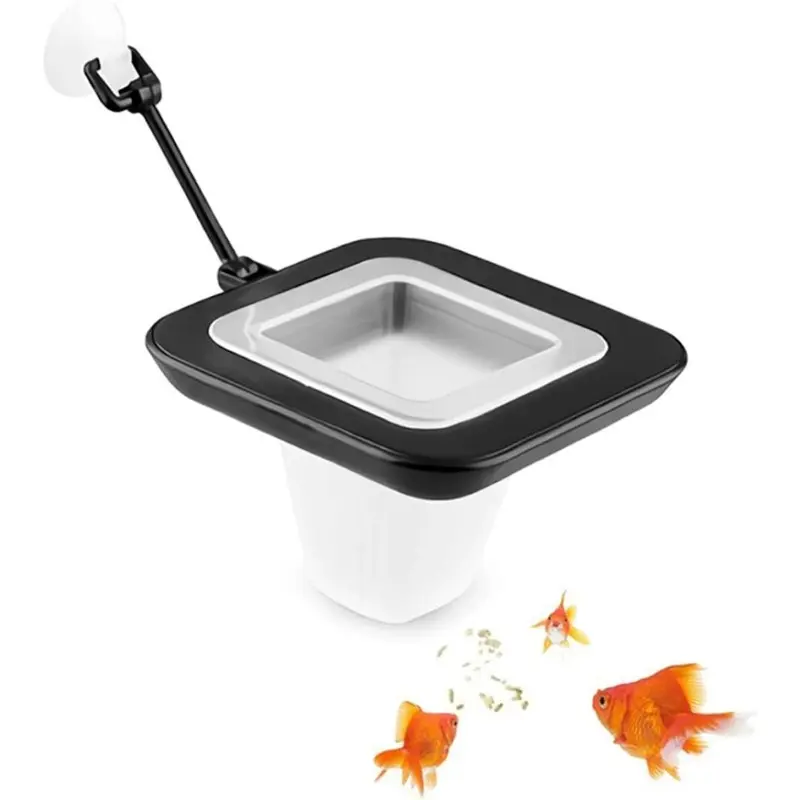Gopatriot Memory Aquarium Food Feeder Ring With Suction Cup Easy To Install