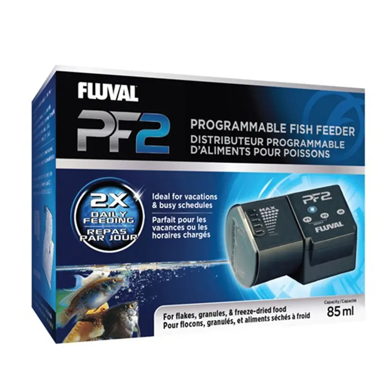 Fluval PF2 Programmable Fish Feeder Flex Holiday Auto Feeder Aquarium Fish Tank