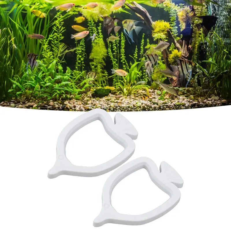Fish Food Feeding Ring Detachable Fish Tank Floating Food Circle with Suction Cup