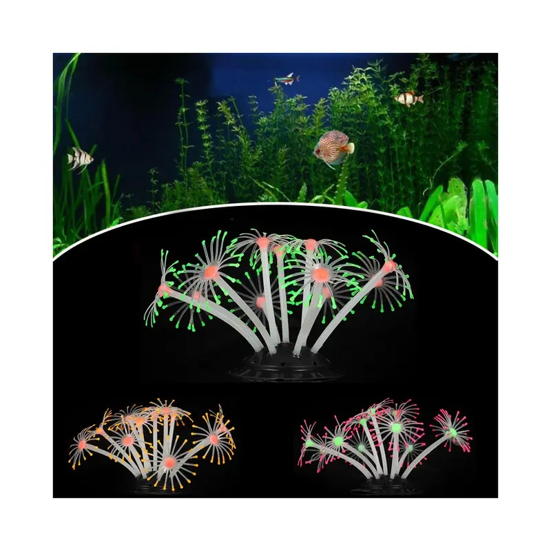 Coral Silicone Simulation Plant Aquarium Fish Tank Landscaping Decor