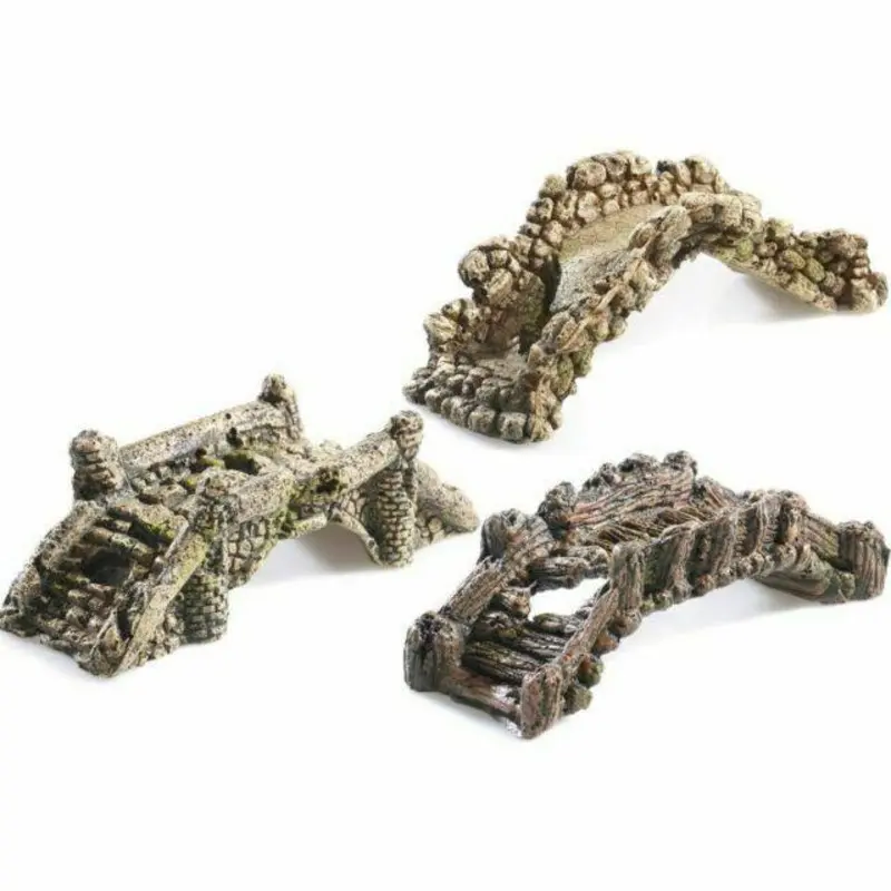 Classic Assortment Of Bridges Ornaments - Stone Bridges - 13.5Cm
