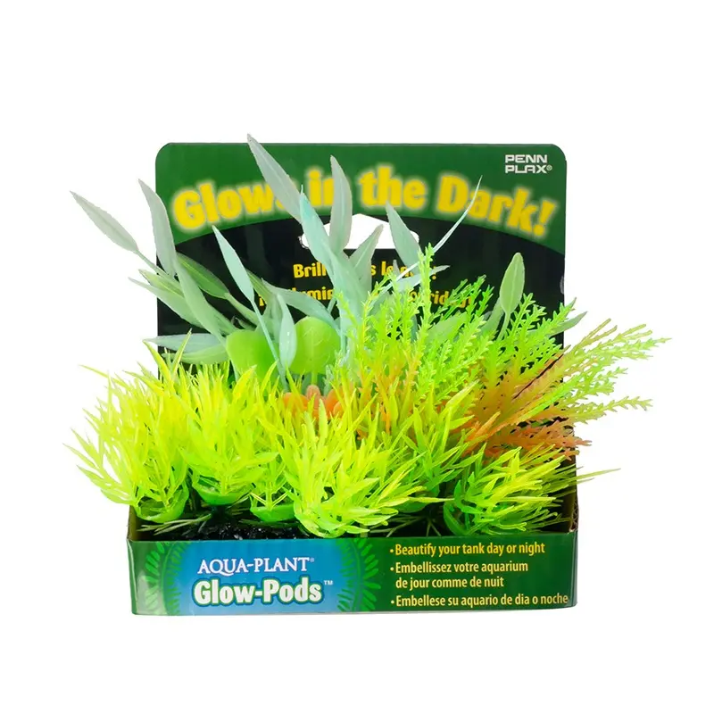 Penn Plax Bamboo Leaf Glow Plant X Small