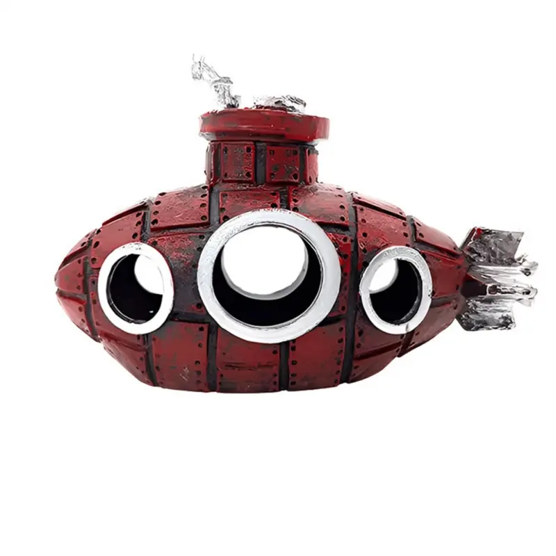 A Fish Tank Submarine Aquarium Decorative Housing Ornaments