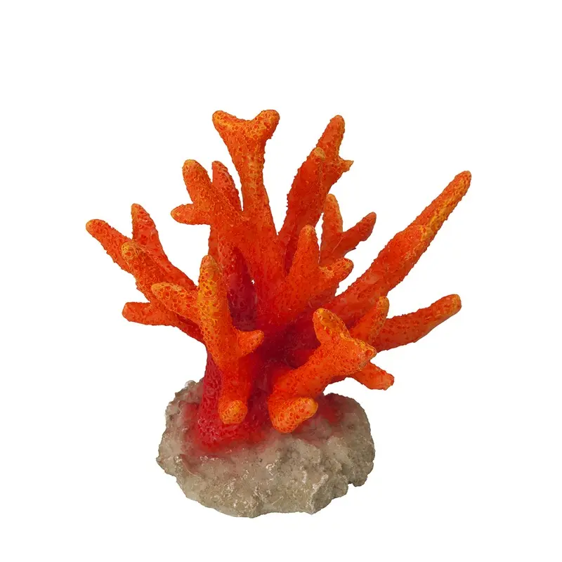 Aqua Della Orange Aquarium Decoration Coraal Seriatopora Size 8
