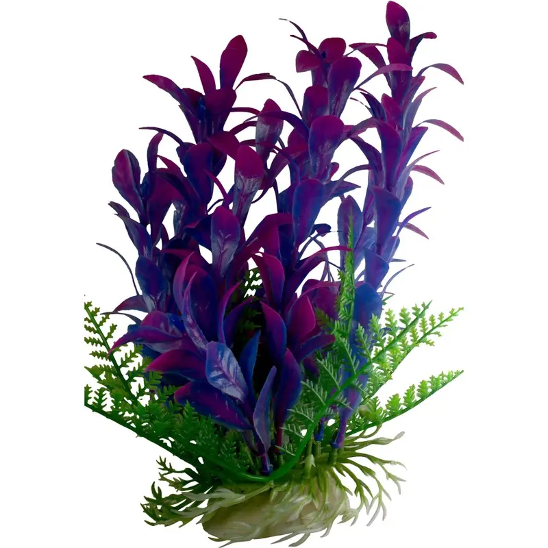 Aquariumh2o Clear Swell Uk Plastic Green Aquarium Plant 22-25Cm Tall