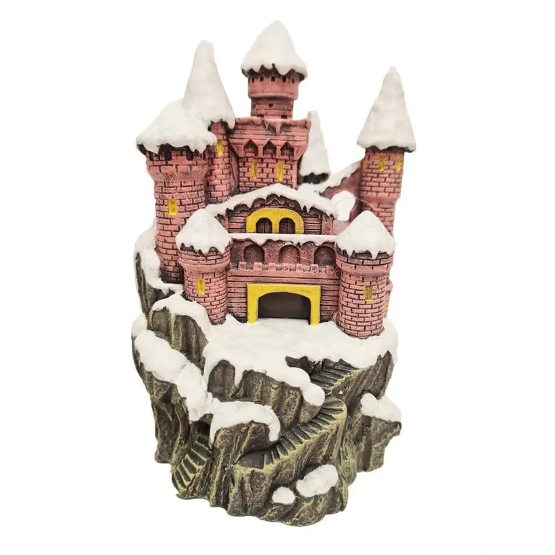 Betta Christmas Castle Aquarium Decoration 9.5X9.5 X13.5cm Ms992