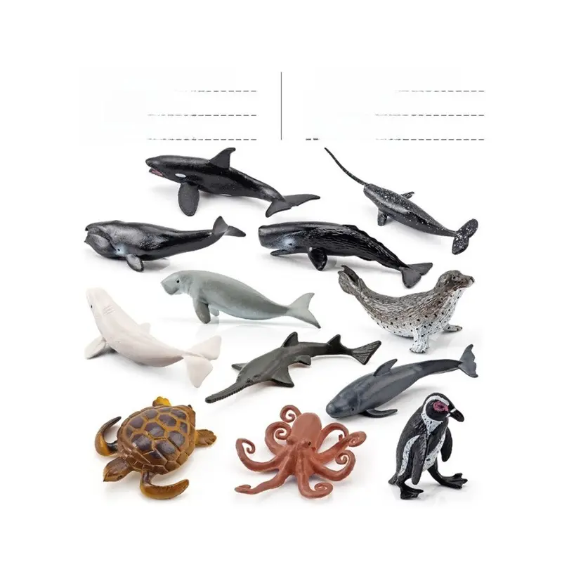 (StyleC) Marine Animals Whale Model For Sea Life Enthusiasts And Displays Educational