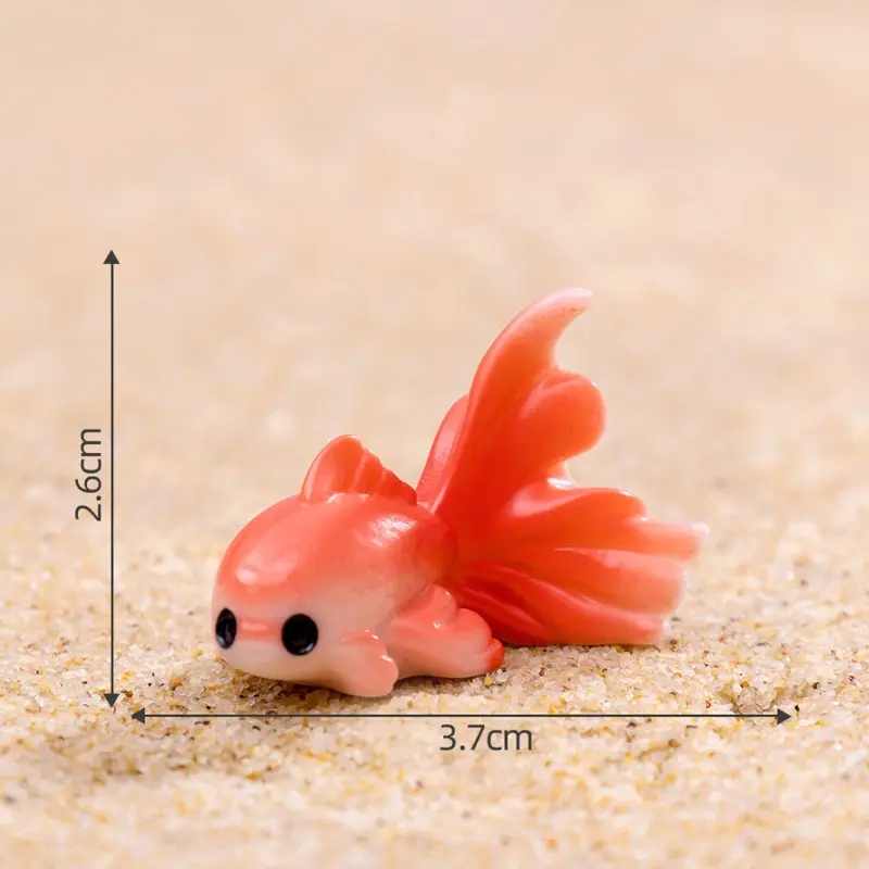 Veishet Red/Purple () Fish Toy Color Aquarium Micro Landscape Decorative Ornament Pink