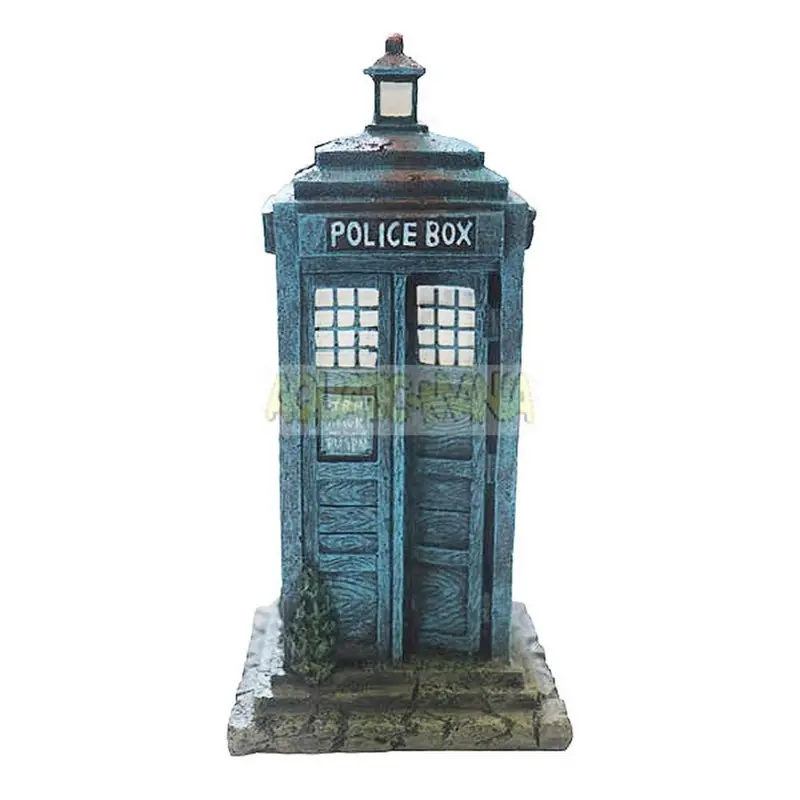 Betta Blue Telephone Box Aquarium Ornament/Decoration Ms799 Large