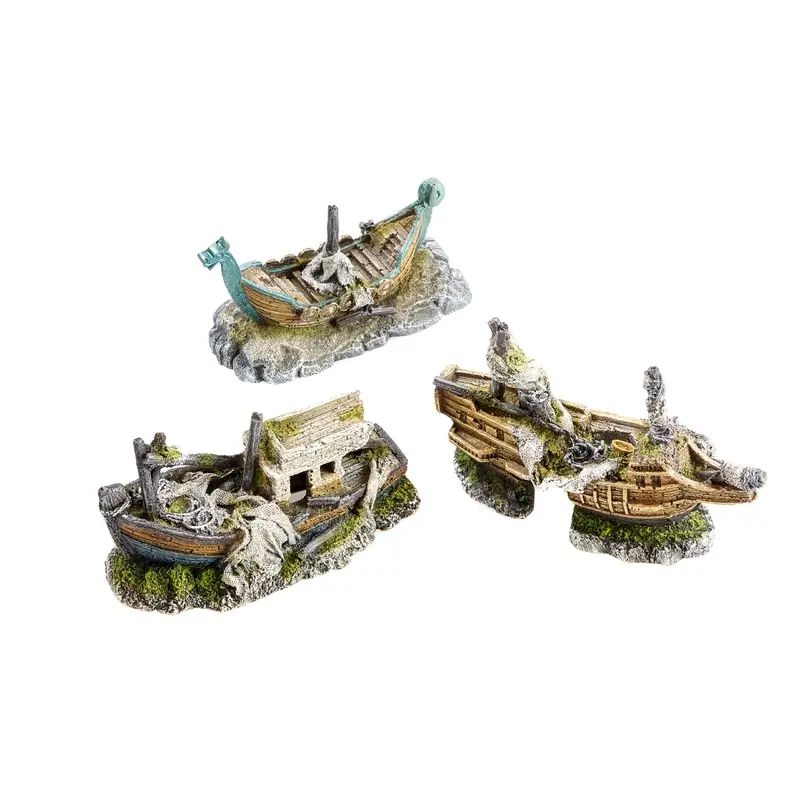 CLASSIC Boat Aquarium Ornament