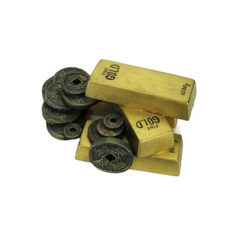 Classic Ornament - Gold Bars with Coins (Small)