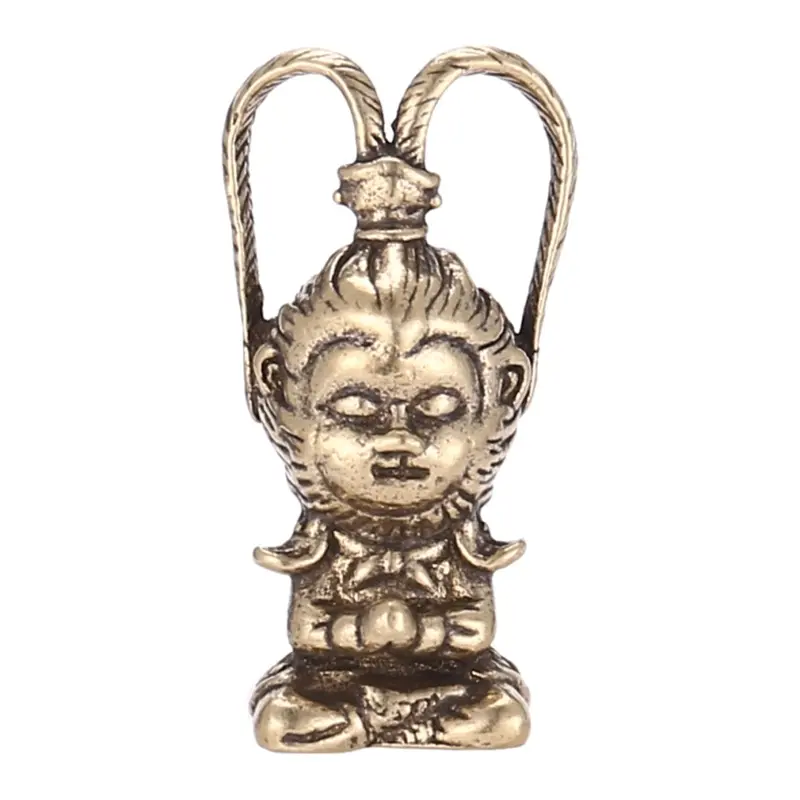Markenlos Copper Monkey Figurine Sun Statue Fish Tank Ornaments