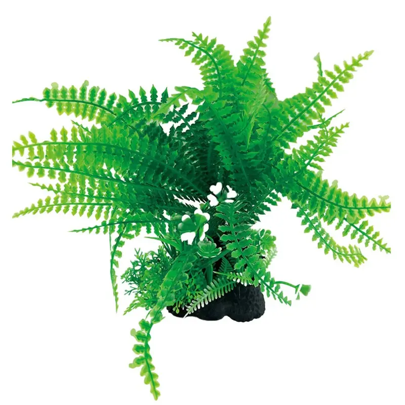 Swell Uk Green Swell Pointed Fern Artificial Plant Aquarium DCor