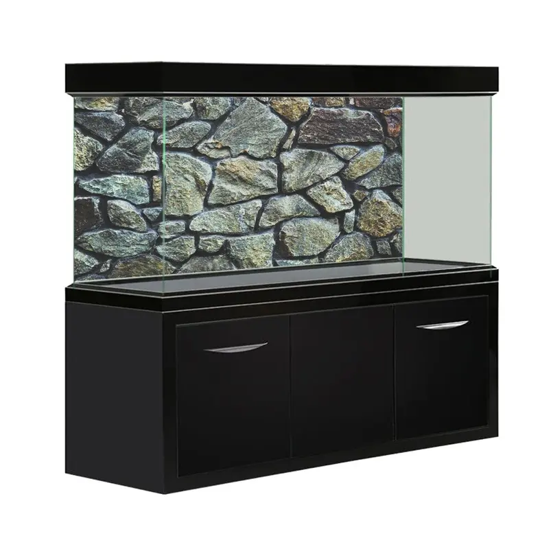 Hd Rock Stone Pvc Aquarium Background Poster Fish Tank Landscape Decorations Size 5