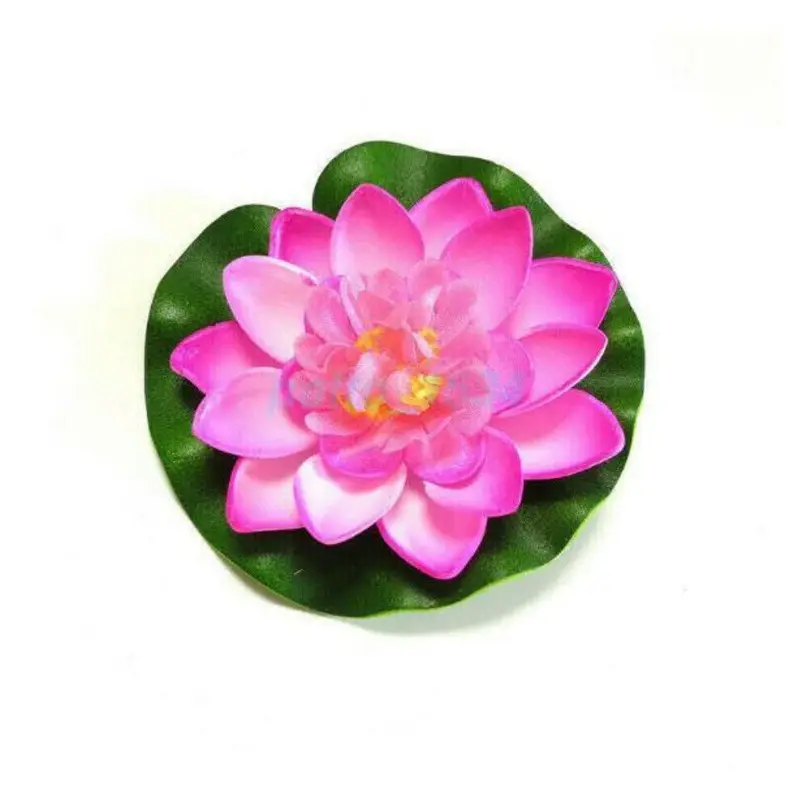Paktoo Pink (Pink) 10Pcs Artificial Foam Lotus Flower Water Lily 9Cm
