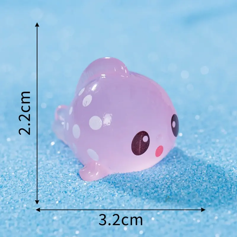 (Fish) Landscape Micro Noctilucent Marine Animals Turtle Octopus Sea Hare Decor Resin