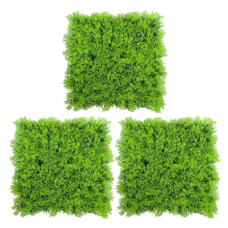 Tlily Green 3X Artificial Water Aquatic Grass Plant Lawn Aquarium Landscape Small