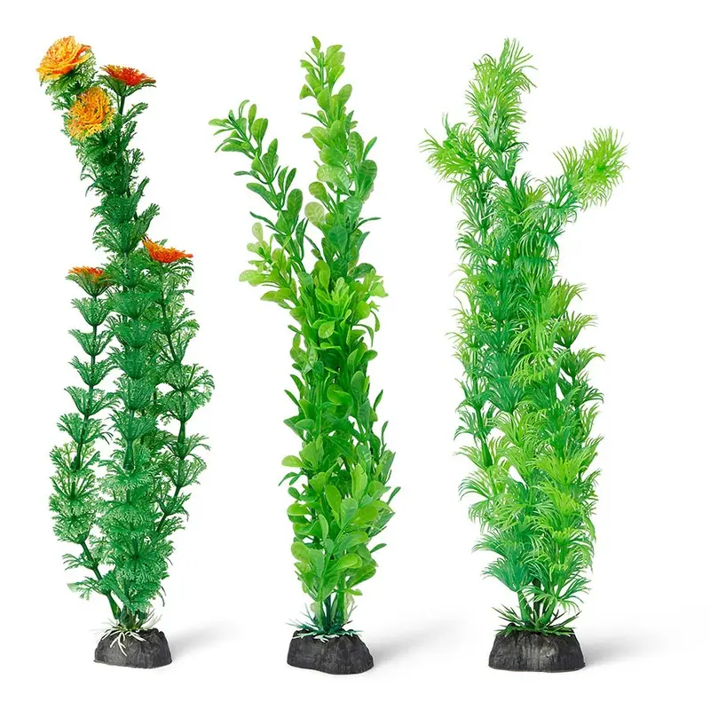 Pets At Home Plastic Plant Green 6 Pack