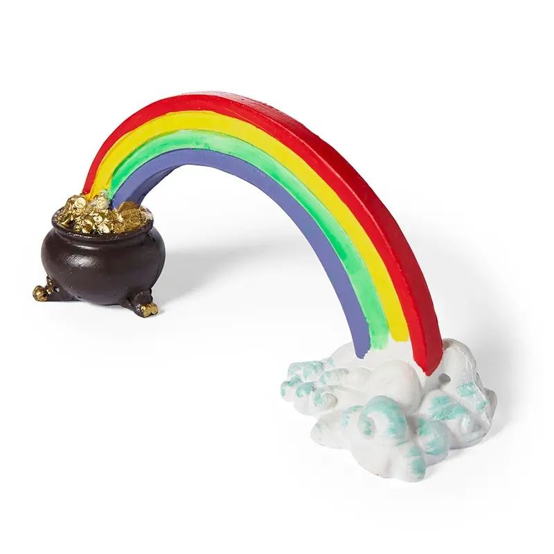 Pets At Home Rainbow Pot Of Gold Aquarium Ornament