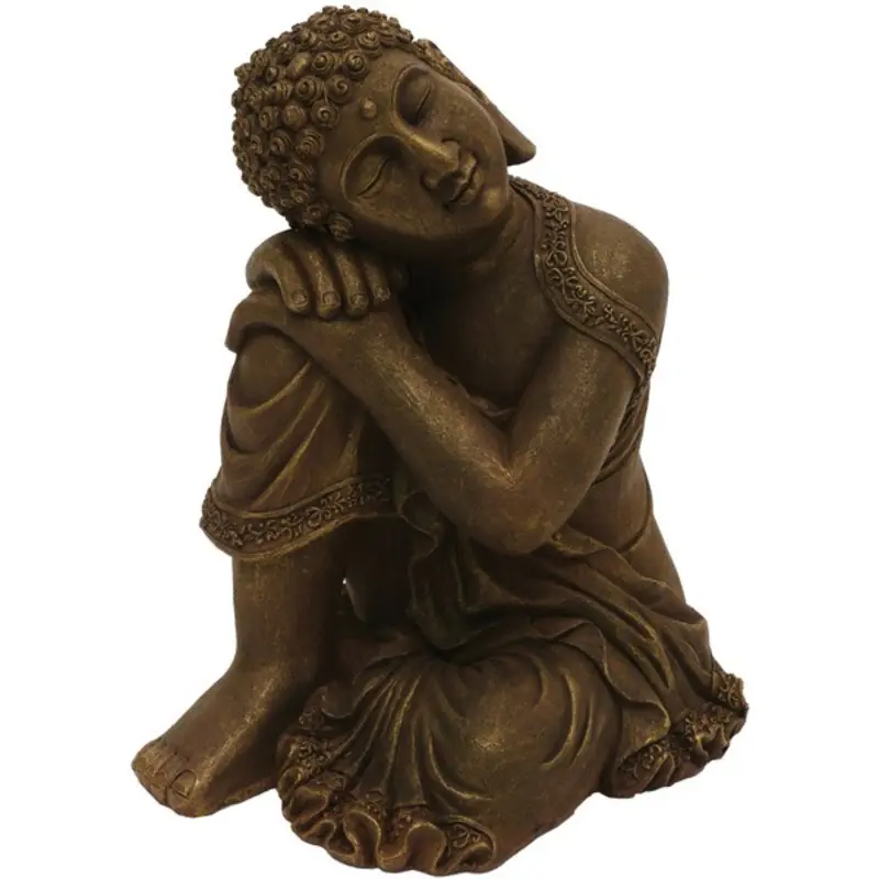 Rosewood Ribbon Aquatic Ornaments - Resting Buddha - X 13 X 18Cm Blue Size 12