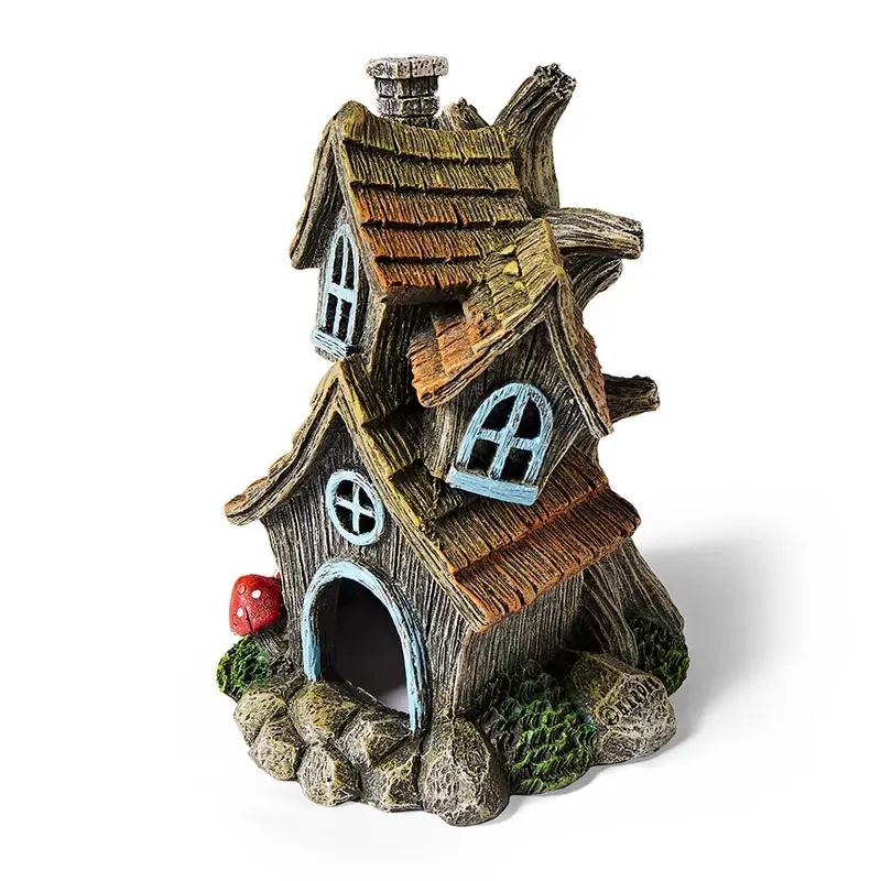 Aqua Town Tree House Aquarium Ornament Large