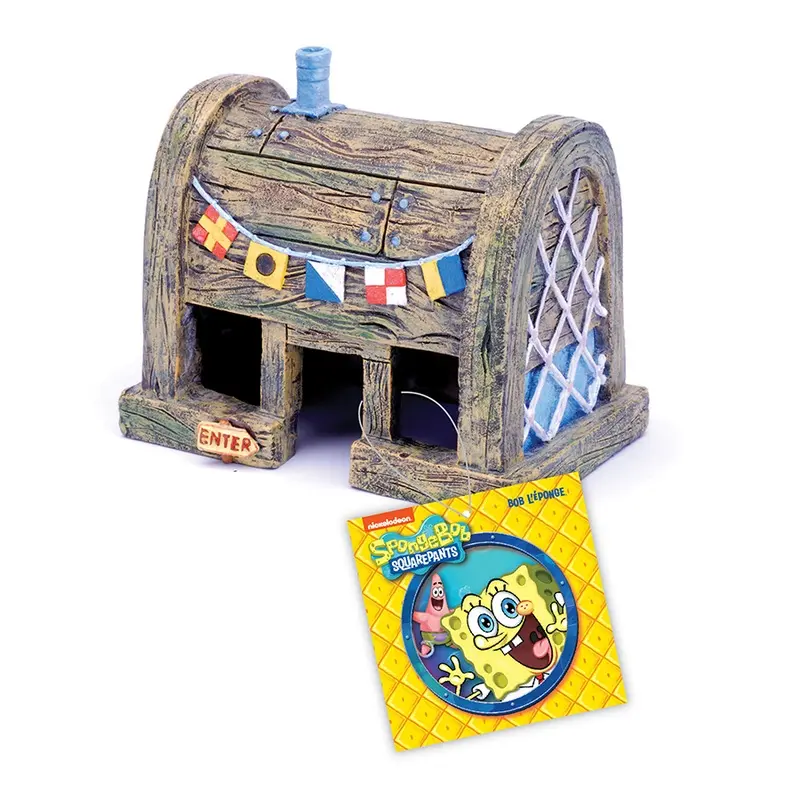 Penn Plax Spongebob Squarepants Krusty Krab Aquarium Ornament Large
