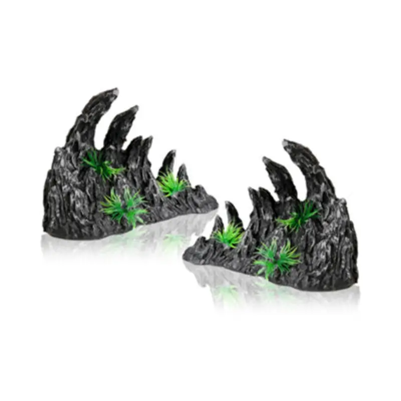 Swell Landscape Rock Resin Pair - Aquarium Decor - Fish Tank Ornament