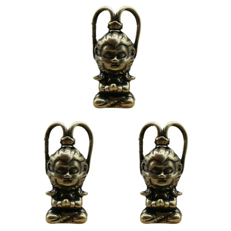 Senza Marchio Copper Monkey Figurine Sun Statue Fish Tank Ornaments