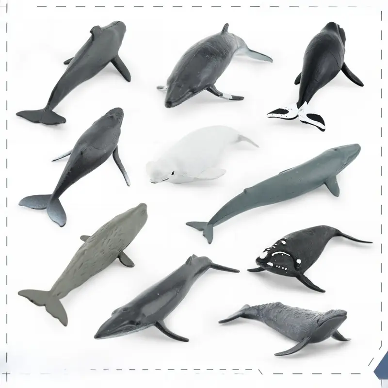 Whale Creature Sea Model Set Pvc Aquarium Decoration Marine For Enthusiasts