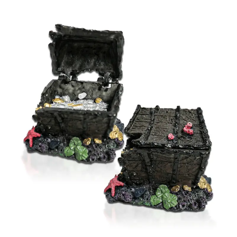 Aqua One Air Operated Treasure Chest On Rock