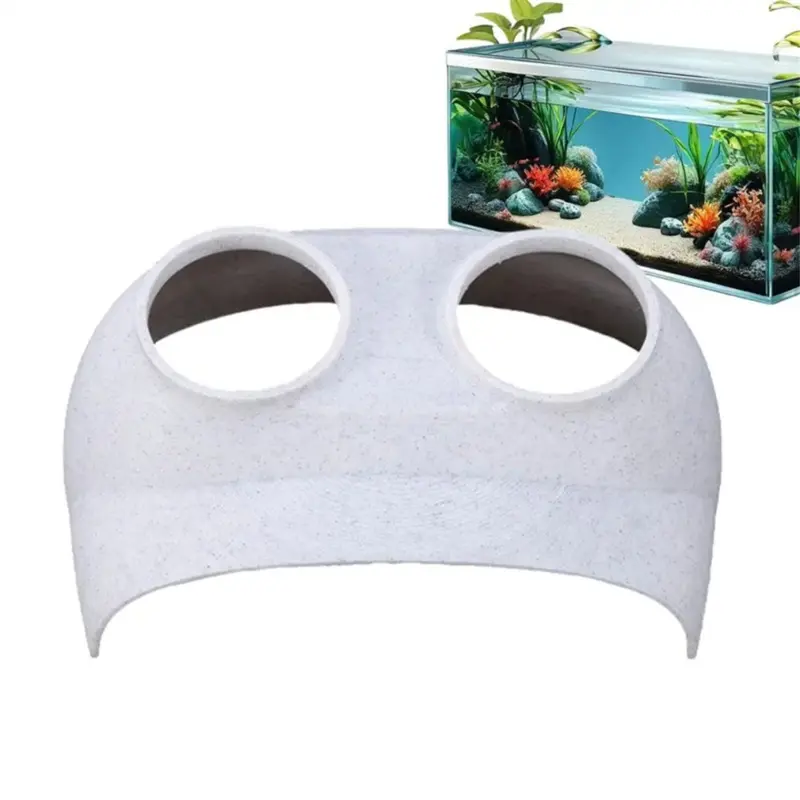 Markenlos Fish Tunnel Aquarium Cave Corner Fish Tank Shrimp Aquarium Decor B Size 1