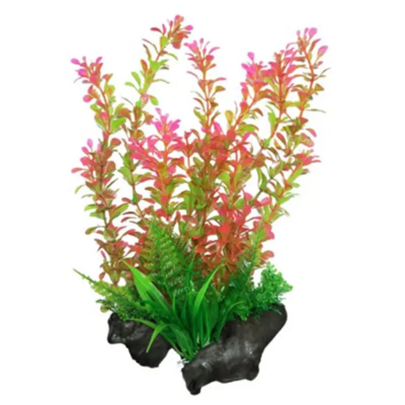 Swell Pink/Green & Ludwigia Artificial Plant Small