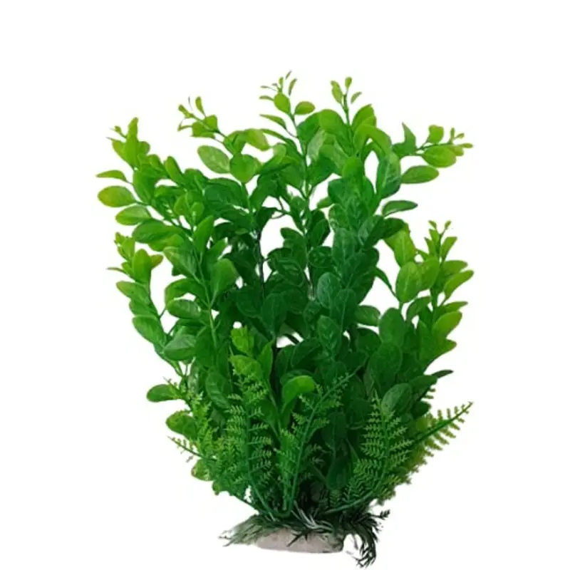 Aquariumh2o Green 22-25Cm Tall Aquarium Plastic Plant Size 9