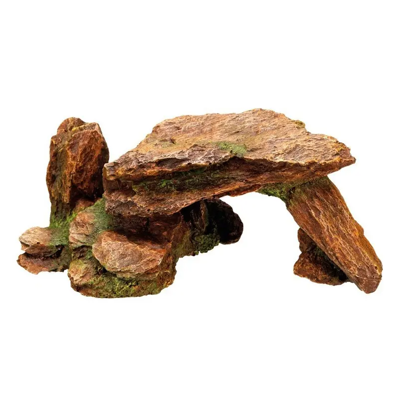 Nobby Stone with Plants Aquarium Ornaments, 22.5 x 13 x 9.5 cm