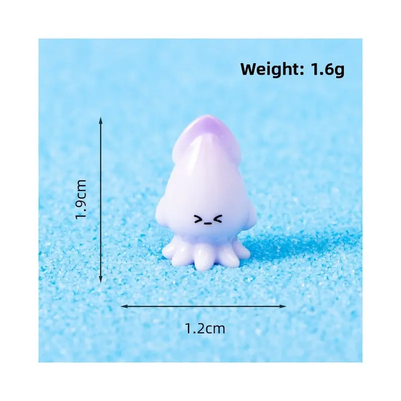 Coral (Squid) Marine Micro Animal Landscape Resin Decor With Octopus Seahorse Gift For