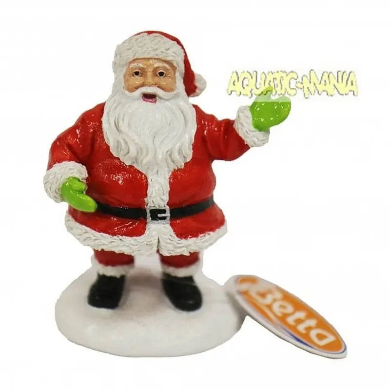 Betta Father Christmas Aquarium Ornament X 4Cm X 9Cm Ms996 6.5Cm
